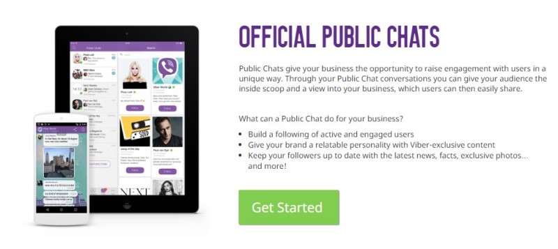 Viber public chat